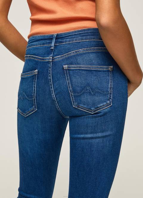 žene traper pixie traperice srednjeg kroja uskog kroja Pepe Jeans JZ8H50 - Slika 5