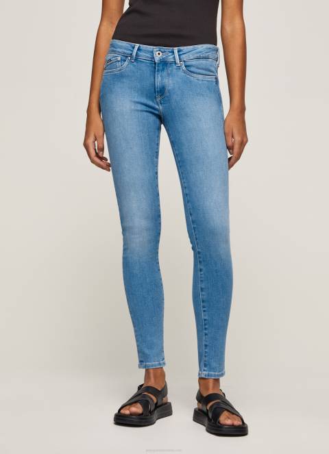 žene traper pixie traperice srednjeg kroja uskog kroja Pepe Jeans JZ8H51 - Slika 2