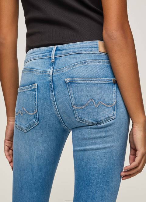 žene traper pixie traperice srednjeg kroja uskog kroja Pepe Jeans JZ8H51 - Slika 4
