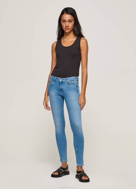 žene traper pixie traperice srednjeg kroja uskog kroja Pepe Jeans JZ8H51 - Slika 1