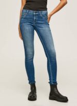žene traper pixie uske traperice srednjeg kroja Pepe Jeans JZ8H54 - Slika 2