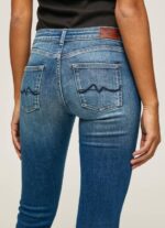 žene traper pixie uske traperice srednjeg kroja Pepe Jeans JZ8H54 - Slika 5