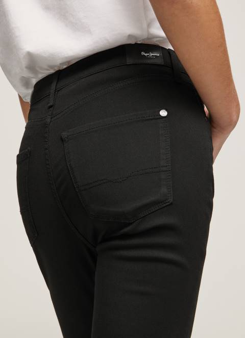 žene traper regent skinny fit traperice visokog struka Pepe Jeans JZ8H55 - Slika 5