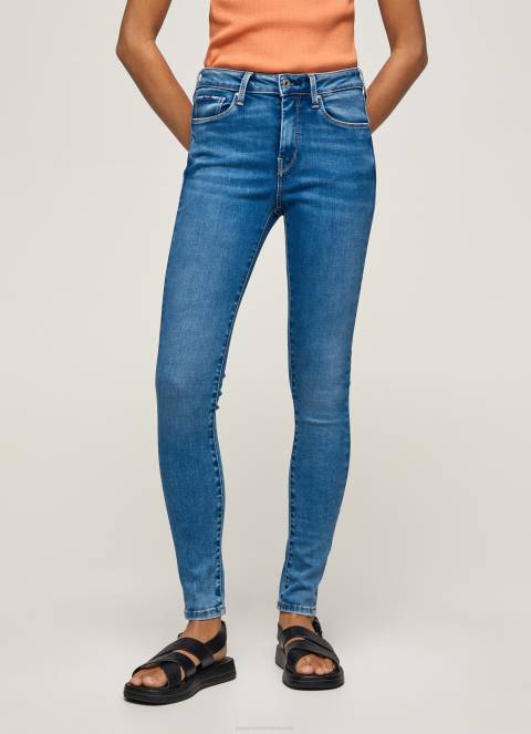 žene traper regent skinny fit traperice visokog struka Pepe Jeans JZ8H58 - Slika 2