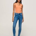 žene traper regent skinny fit traperice visokog struka Pepe Jeans JZ8H58