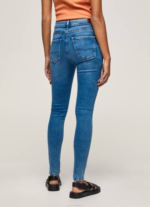 žene traper regent skinny fit traperice visokog struka Pepe Jeans JZ8H58 - Slika 4