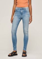 žene traper regent uske traperice visokog struka Pepe Jeans JZ8H52 - Slika 2
