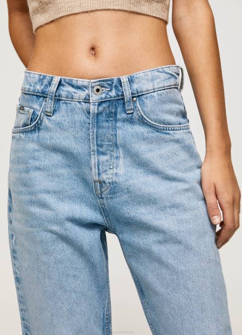žene traper robyn traperice visokog struka regular fit Pepe Jeans JZ8H16 - Slika 3