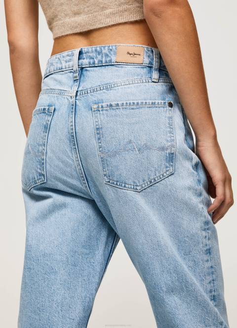 žene traper robyn traperice visokog struka regular fit Pepe Jeans JZ8H16 - Slika 4