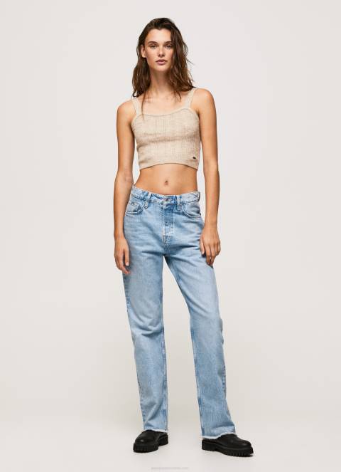 žene traper robyn traperice visokog struka regular fit Pepe Jeans JZ8H16 - Slika 1