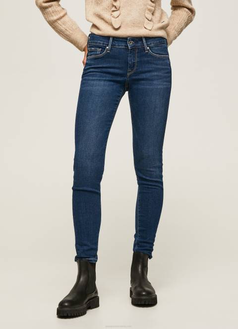 žene traper soho slim fit traperice srednjeg struka Pepe Jeans JZ8H57 - Slika 2