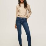 žene traper soho slim fit traperice srednjeg struka Pepe Jeans JZ8H57