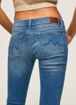 žene traper soho uske traperice srednje visine Pepe Jeans JZ8H48 - Slika 5