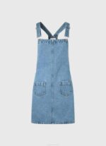 žene traper traper dungaree haljina Pepe Jeans JZ8H162 - Slika 5