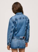 žene traper traper jakna regularnog kroja Pepe Jeans JZ8H97 - Slika 4