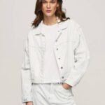 žene traper traper jakna s efektom pucanja Pepe Jeans JZ8H95