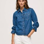 žene traper traper košulja regularnog kroja Pepe Jeans JZ8H96