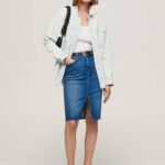 žene traper traper suknja regularnog kroja Pepe Jeans JZ8H485