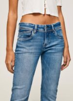 žene traper traperice saturn srednjeg kroja Pepe Jeans JZ8H22 - Slika 3