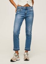 žene traper traperice srednjeg kroja Jolie Pepe Jeans JZ8H20 - Slika 2