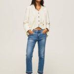 žene traper traperice srednjeg kroja Jolie Pepe Jeans JZ8H20