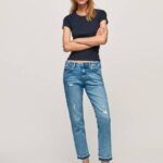 žene traper traperice srednjeg kroja Jolie Pepe Jeans JZ8H29