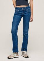 žene traper traperice srednjeg kroja nove generacije Pepe Jeans JZ8H12 - Slika 2