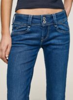 žene traper traperice srednjeg kroja nove generacije Pepe Jeans JZ8H12 - Slika 3