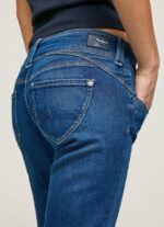 žene traper traperice srednjeg kroja nove generacije Pepe Jeans JZ8H12 - Slika 4
