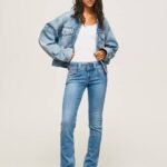 žene traper traperice srednjeg kroja nove generacije Pepe Jeans JZ8H13
