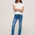 žene traper traperice srednjeg kroja nove generacije Pepe Jeans JZ8H14