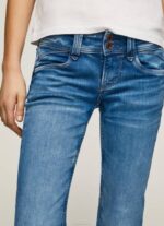 žene traper traperice srednjeg kroja nove generacije Pepe Jeans JZ8H14 - Slika 3