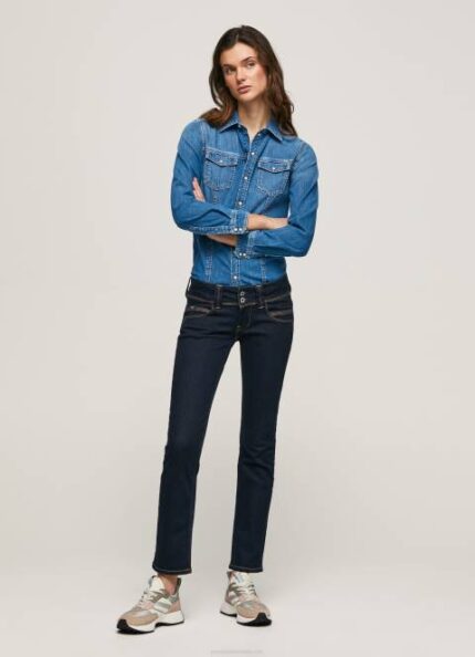žene traper venus traperice ravnog kroja niskog struka Pepe Jeans JZ8H37
