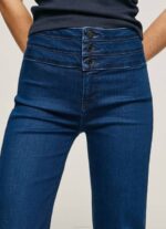 žene traper willa flared fit traperice visokog struka Pepe Jeans JZ8H62 - Slika 3