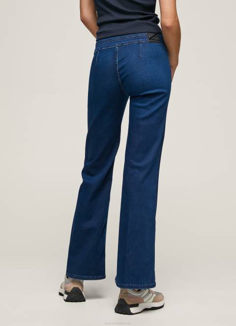 žene traper willa flared fit traperice visokog struka Pepe Jeans JZ8H62 - Slika 4
