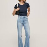 žene traper willa lepršave traperice visokog struka Pepe Jeans JZ8H59