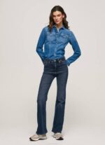 žene traper willa lepršave traperice visokog struka Pepe Jeans JZ8H61
