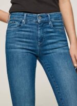 žene traper zoe uske traperice srednje veličine Pepe Jeans JZ8H40 - Slika 3