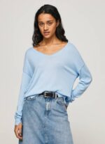 žene zaljev dres opuštenog kroja s v izrezom Pepe Jeans JZ8H249