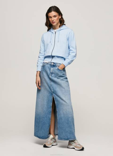 žene zaljev džemper s kapuljačom i patentnim zatvaračem Pepe Jeans JZ8H270 - Slika 2