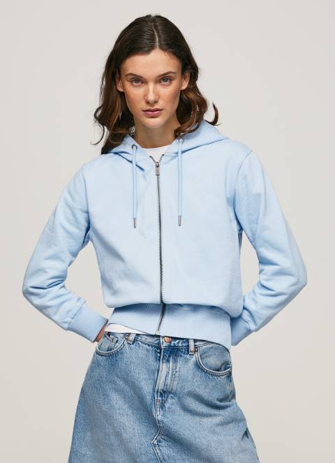 žene zaljev džemper s kapuljačom i patentnim zatvaračem Pepe Jeans JZ8H270 - Slika 3