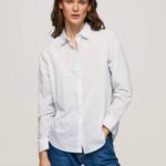 žene zaljev prugasta pamučna voile košulja Pepe Jeans JZ8H324