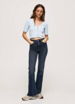 žene zaljev rebrasta kardigan košulja Pepe Jeans JZ8H408 - Slika 2