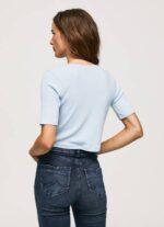 žene zaljev rebrasta kardigan košulja Pepe Jeans JZ8H408 - Slika 4