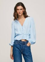 žene zaljev skraćeni top s v-izrezom Pepe Jeans JZ8H326