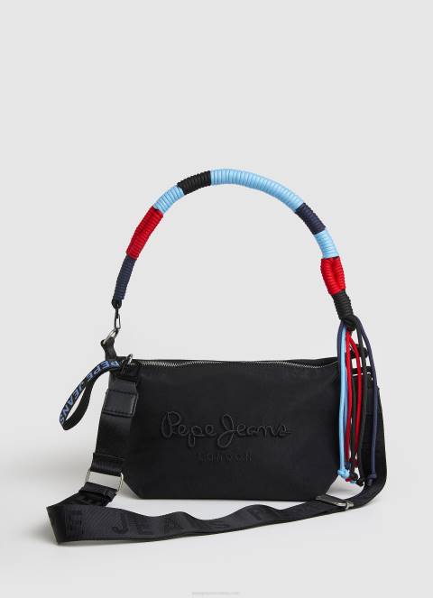 žene zaljev torba za preko ramena od tkanine s podesivom ručkom Pepe Jeans JZ8H735 - Slika 4